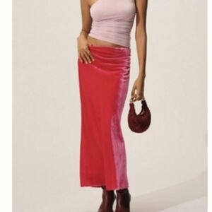 NWT The Tilda Maxi Slip Skirt: Velvet Edition